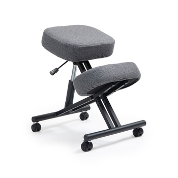 Klękosiad ekoskóra ciemny szary HIRAGI