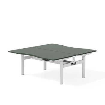 Biurko bench oliwkowy/biały SHIRAKAMI, 120x60 cm