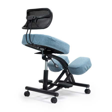 Klękosiad ekoskóra niebieski HOZERU