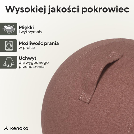 Piłka do siedzenia 55 cm butelkowa zieleń NAMI