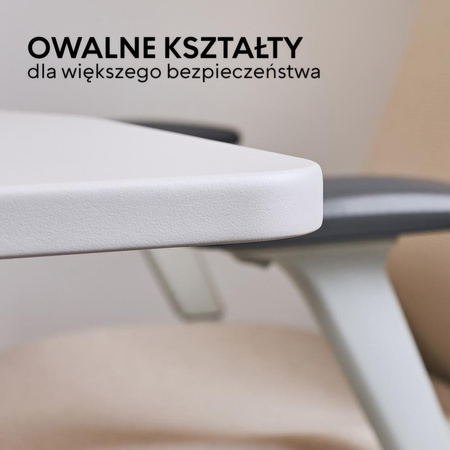 Biurko elektryczne beżowy/czarny HIRA, 140x70 cm