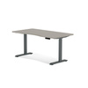 Biurko elektryczne beżowy/szary HIRA, 140x70 cm