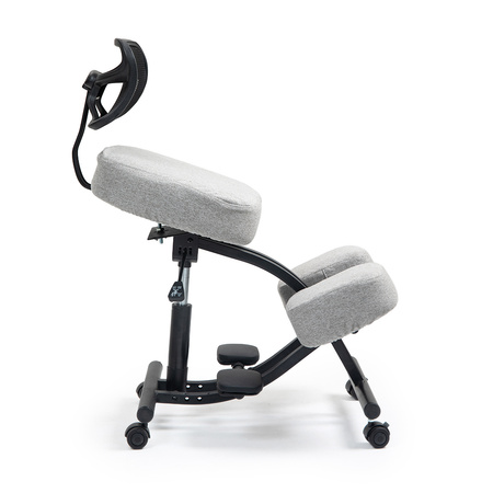 Klękosiad tkanina jasny szary HOZERU