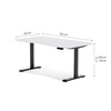 Biurko elektryczne biały/czarny HIRA, 120x60 cm