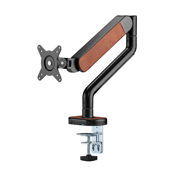 Uchwyt do monitora 35 cali czarny/brąz ekoskóra WASHI