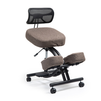 Klękosiad tkanina brąz HOZERU