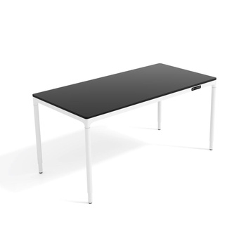 Stół elektryczny czarny/biały JUKAN, 160x80 cm