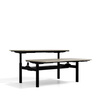 Biurko bench beżowy/czarny SHIRAKAMI, 120x60 cm