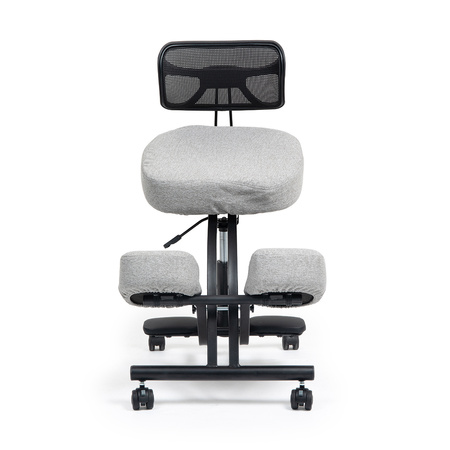 Klękosiad tkanina jasny szary HOZERU