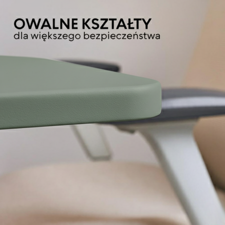 Biurko elektryczne oliwkowy/beżowy HIRA, 120x60 cm