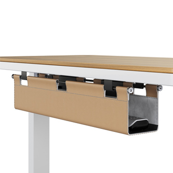 Maskownica do kabli jasnobrązowa z ekoskóry TAKI