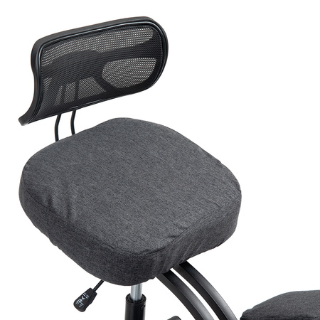 Klękosiad tkanina czarny HOZERU