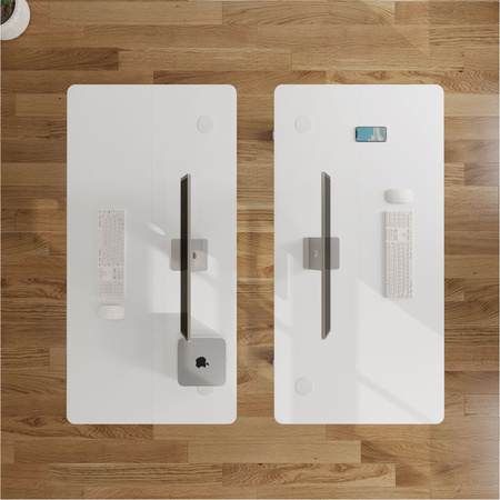 Biurko elektryczne biały IBUKI, 160x80 cm