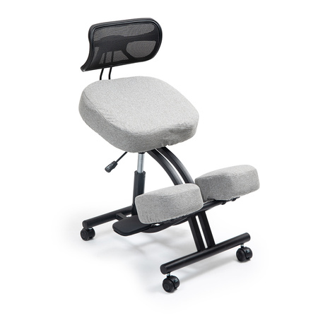 Klękosiad tkanina jasny szary HOZERU