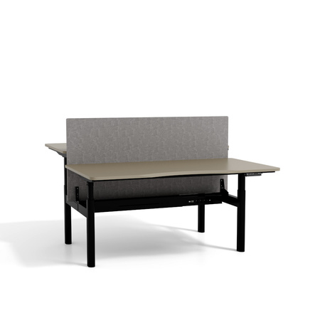 Biurko bench beżowy/czarny SHIRAKAMI, 120x60 cm
