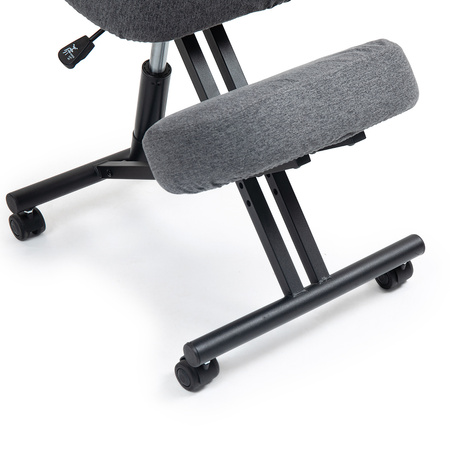 Klękosiad tkanina ciemny szary HIRAGI