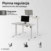 Biurko elektryczne biały IBUKI, 160x80 cm
