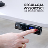Biurko elektryczne biały HIRA, 140x70 cm + maskownice GRATIS