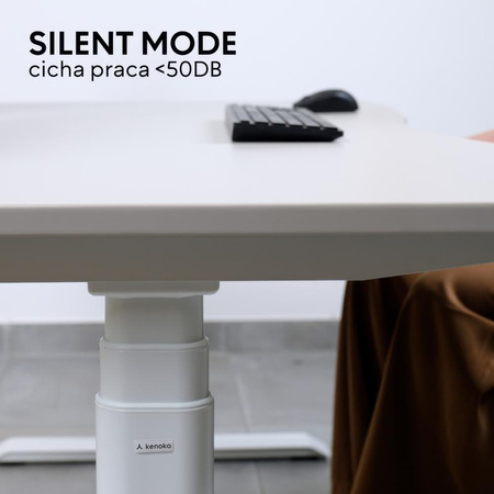 Biurko elektryczne czarny HIRA, 160x80 cm