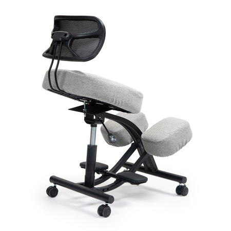 Klękosiad tkanina jasny szary HOZERU