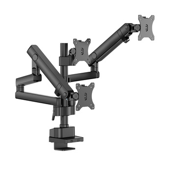 Potrójny uchwyt do monitorów 27 cali czarny HIBARI