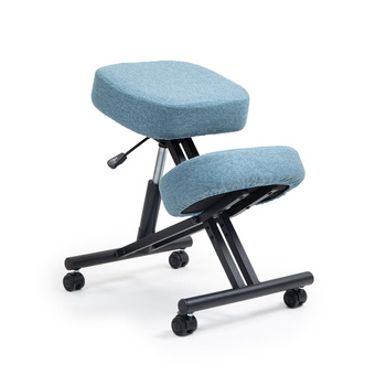 Klękosiad ekoskóra niebieski HIRAGI