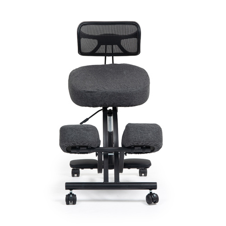 Klękosiad tkanina czarny HOZERU