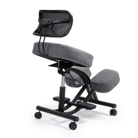 Klękosiad tkanina ciemny szary HOZERU