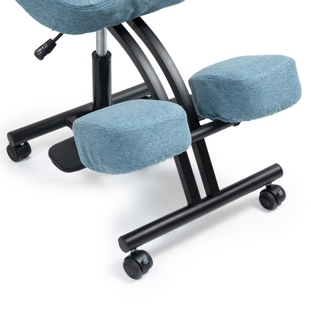 Klękosiad tkanina niebieski HOZERU