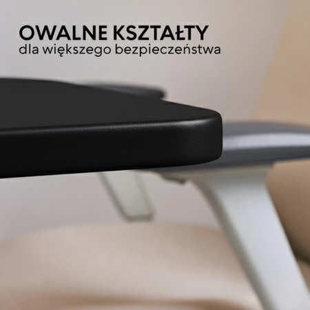 Biurko elektryczne czarny/biały HIRA, 140x70 cm