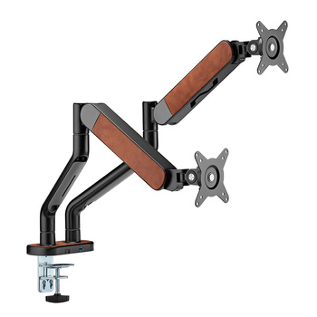 Podwójny uchwyt do monitora 35 cali czarny/brąz WASHI