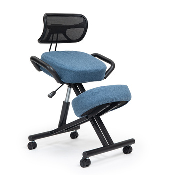 Klękosiad ekoskóra ciemny niebieski SUGURI