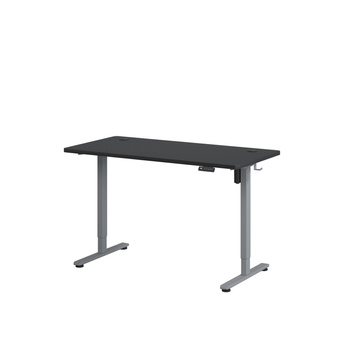Biurko elektryczne czarny/szary IBUKI, 160x80 cm