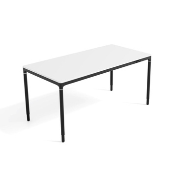 Stół elektryczny biały/czarny JUKAN, 160x80 cm