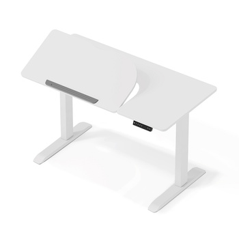 Biurko elektryczne dla dzieci biały KITAMI, 120x60 cm