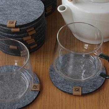 Filcowa podkładka pod kubek okrągła