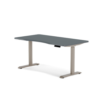 Biurko elektryczne oliwkowy/beżowy HIRA, 140x70 cm