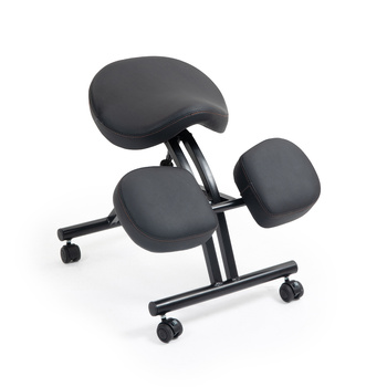 Klękosiad ekoskóra czarny MARUMERO