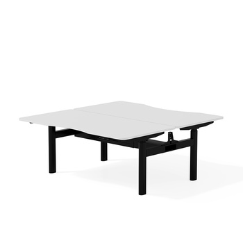 Biurko bench biały/czarny SHIRAKAMI, 120x60 cm